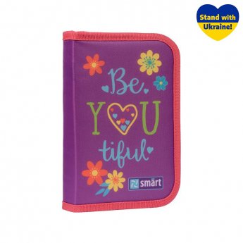 Penālis YES viens nodalījums, ar divām atlocēm HP-04  "BeYOUtiful!", violets