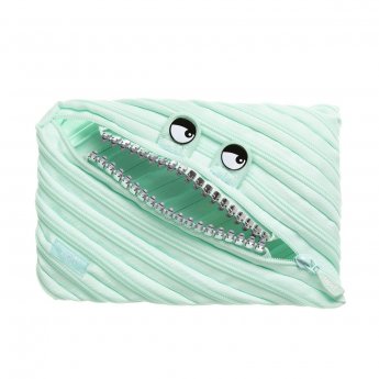 Penālis ZIPIT Grillz Monster Jumbo Pouch, piparmētru krāsa