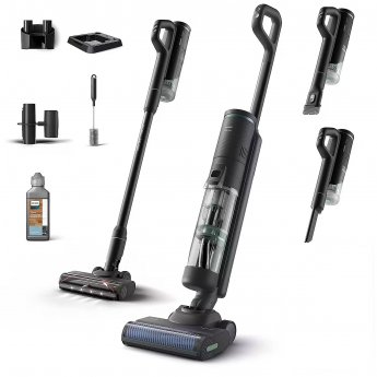 Philips 7000 series XW7263/11 stick vacuum/electric broom 2-in-1 stick vacuum Battery Dry&wet Bagless 0.45 L Black