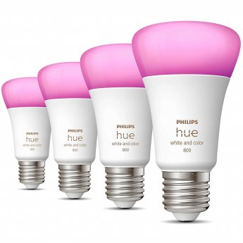 Philips Hue E27 9W RGBW BT 4-pak