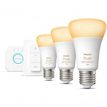 Philips Hue zestaw startowy + 3 grzybki E27 8,5W WA BT + przełącznik
