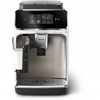 Philips Series 2300, Fully automatic espresso machine, White/Silver