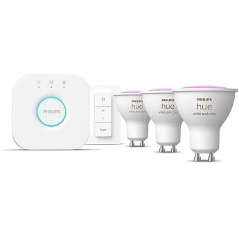Philips WCA Starter Kit 4.2W GU10 3pcs, Bridge, Switch