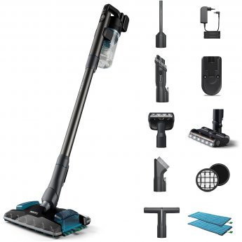 Philips XC8055/01 Aqua Plus Vacuum cleaner, Handstick, Cordless, Black