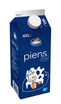 Piens ALMA, 2,5%, 2l