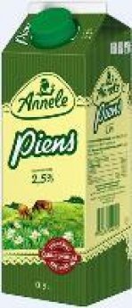 Piens ANNELE, 2,5%, 0,9L, Tetra- Rex