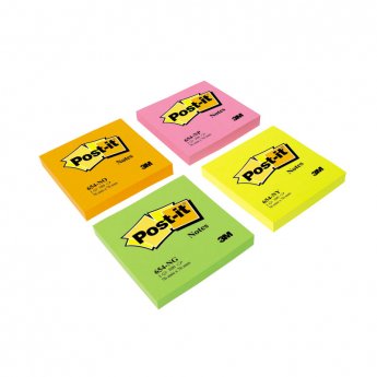 Piezīmju līmlapiņas Post-it Neon 76x76mm, oranžas