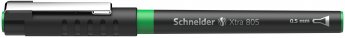 Pildspalva rolleris SCHNEIDER XTRA 805 0.5mm, zaļa tinte