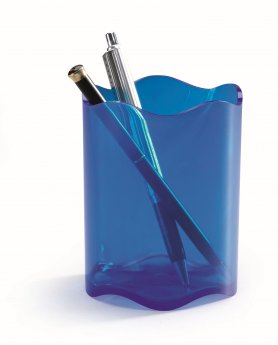 Pildspalvu turētājs Durable Trend, caurspīdīgs zils