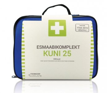 Pirmās palīdzības komplekts uzņēmumam maciņā, līdz 25 cilvēkiem