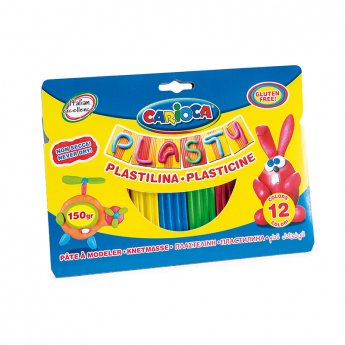 Plastilīns CARIOCA, 12 krāsas x 12,5 g