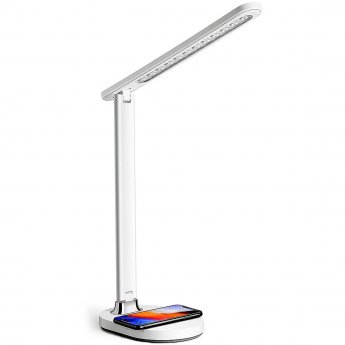 Platinet desk lamp with wireless charger PDL081W 18W QI, white (45244)