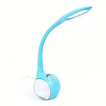 Platinet Modern PDL20BL Foldable 7W LED Desk Lamp + Night Light Blue