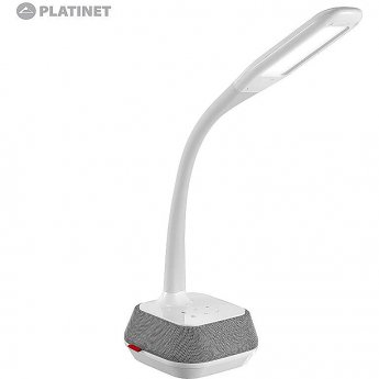 Platinet PDLM6U Desktop PowerFull 18W LED Lamp Bluetooth Speaker & USB Charger Port AC 100-240V