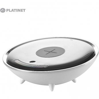 Platinet PDLU1 Desktop Colourfull 10W LED Atmosphere Lamp with QI Wireless Charger Powered AC 100-240V