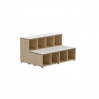 Plauktu bloks GRAU Agora, 78x145x102, balts, bez durvīm