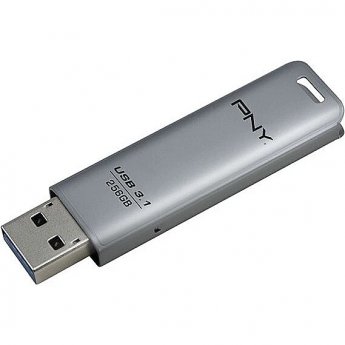 PNY Technologies Elite Steel, 256GB, Silver