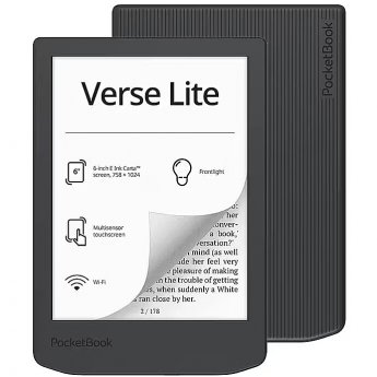 PocketBook Ebook PocketBook Verse Lite 619 6" E-Ink Carta 8GB Wi-Fi Gray