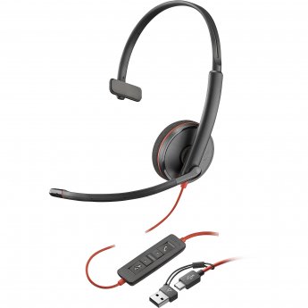 Poly Blackwire 3210, USB-A/C