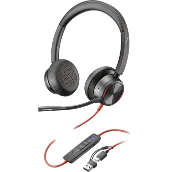 Poly Blackwire 8225, MS, USB-C HS +USB-C/A