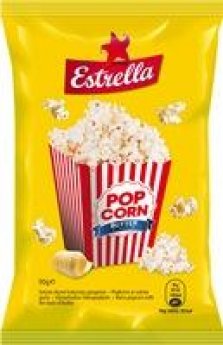 Popkorns Estrella ar sviesta garšu, 90g