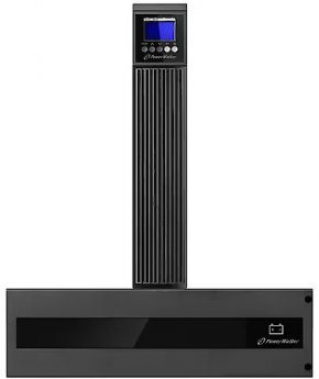 Power Walker UPS On-Line 6kVA RTG PF1, 2x IEC Out + Terminal, USB/RS-232, LCD, Rack 19 inches + batteries