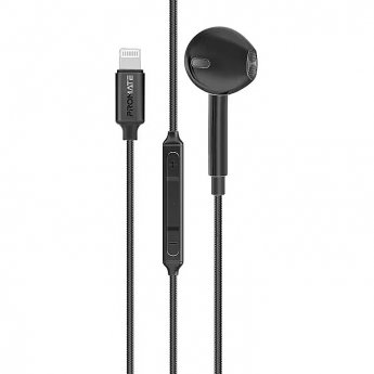 Promate MonoPod Ergonomic Mono MFI Certified In-Ear Wired Earphones Lightning  / 1.3m