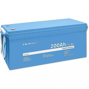 Qoltec BATTERY LIFEPO4 | 12.8V | 200AH | 2560WH