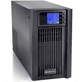 Qoltec Pure Sine Wave | 2kVA | 1600W | AVR | LCD | Czysty Sinus