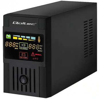 Qoltec Uninterruptible power supply MONOLITH 1200VA | 720W LCD USB