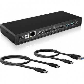 Raidsonic IB-DK2245AC, 13-in-1 USB 3.0 Type-A + Type-C Dock with PD 65W