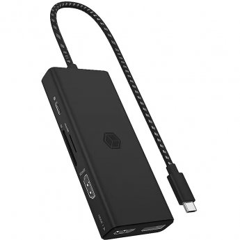 Raidsonic IB-DK4011-CPD 7-in-1 USB Type-C Docking Station with triple video output
