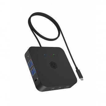Raidsonic ICY BOX IB-DK4090-C 12in1, 3x HDMI,LAN,USB