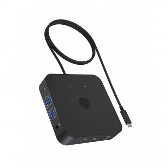 Raidsonic ICY BOX IB-DK4090-C 12in1, 3x HDMI,LAN,USB
