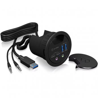 Raidsonic ICYBOX IB-HUB1403B USB 3.0 table hub