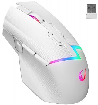 Rampage Myszka gamingowa Rampage Drop M3 V2 bezprzewodowa 24000 dpi optyczna biała