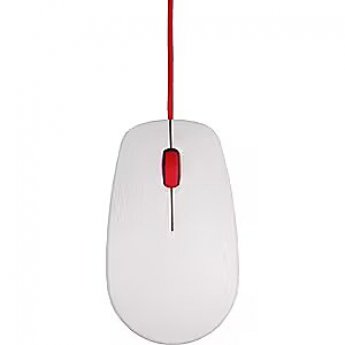 Raspberry Pi Optical Mouse, White/Red