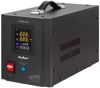 Rebel POWER-1000 Uninterruptible Power Supply - converter with pure sine wave and charging function 12V 230V 1000VA/700W