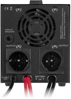Rebel POWER-1000-LiFePo4 emergency power supply – a pure sine wave inverter with a 12V 230V charging function, 1000VA/700W