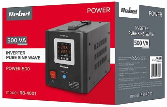 Rebel POWER-500 emergency power supply – a pure sine wave inverter with a 12V charging function, 230V, 500VA/300W