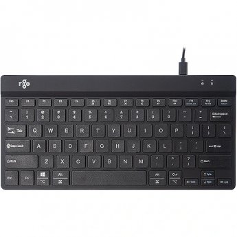 R-GO Tools COMPACT BREAK KEYBOARD QWERTY US BLACK WIRED