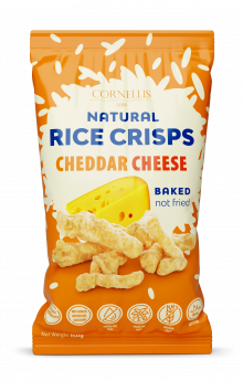 Rīsu uzkoda CORNELLIS 1888, ar čedara siera garšu, 150g