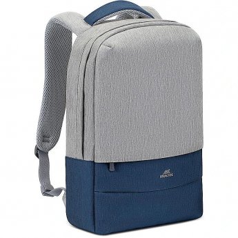 Rivacase Prater anti-theft Laptop backpack, 15.6", Grey/Blue