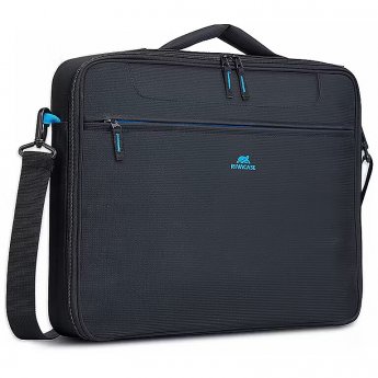 Rivacase Regent Clamshell Laptop bag, 16", Black