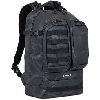 Rivacase Sherwood Laptop backpack, 17.3", Camo navy