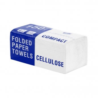 Roku salvetes GRITE Super Compact 150 V 22x23cm, baltas, 2-kārt., 150gab