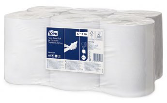 Roku tīrīšanas papīrs TORK elektriskajiem dozatoriem, 471110, 24,7 cm x 143 m, 2 sl., balts sp.