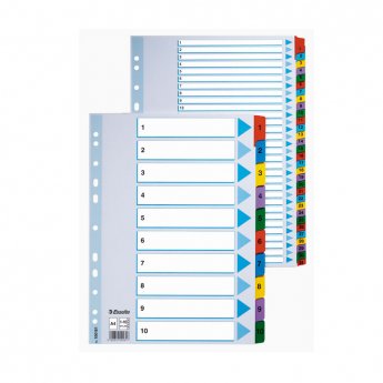 Sadalītājs dokumentiem Esselte A4, 1-31 kartona ar krāsainiem cipariem
