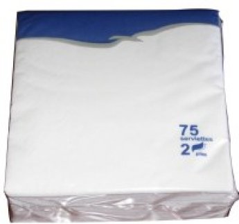 Salvetes LENEK baltas, 24x24cm, 2 sl., 75gab