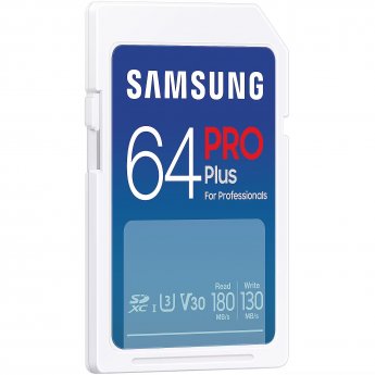 Samsung PRO Plus, SDXC, 64GB, UHS-I, U3, V30